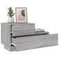 vidaXL Nachttisch mit LED-Leuchten Grau Sonoma 70x36x40,5 cm vidaXL Nachttisch mit LED-Leuchten Grau Sonoma 70x36x40,5 cm