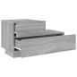 vidaXL Nachttisch mit LED-Leuchten Grau Sonoma 70x36x40,5 cm vidaXL Nachttisch mit LED-Leuchten Grau Sonoma 70x36x40,5 cm