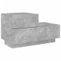 vidaXL Nachttisch mit LED-Leuchten Betongrau 70x36x40,5 cm vidaXL Nachttisch mit LED-Leuchten Betongrau 70x36x40,5 cm