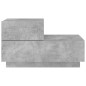 vidaXL Nachttisch mit LED-Leuchten Betongrau 70x36x40,5 cm vidaXL Nachttisch mit LED-Leuchten Betongrau 70x36x40,5 cm