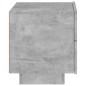 vidaXL Nachttisch mit LED-Leuchten Betongrau 70x36x40,5 cm vidaXL Nachttisch mit LED-Leuchten Betongrau 70x36x40,5 cm
