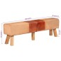 vidaXL Bank Turnbock-Design Braun 160 cm Echtleder und Canvas vidaXL Bank Turnbock-Design Braun 160 cm Echtleder und Canvas
