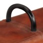 vidaXL Bank Turnbock-Design Braun 110 cm Echtleder vidaXL Bank Turnbock-Design Braun 110 cm Echtleder