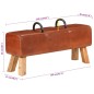 vidaXL Bank Turnbock-Design Braun 110 cm Echtleder vidaXL Bank Turnbock-Design Braun 110 cm Echtleder