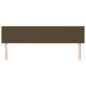 vidaXL Kopfteile 2 Stk. Dunkelbraun 100x5x78/88 cm Stoff