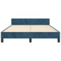 vidaXL Bettgestell mit Kopfteil Dunkelblau 140x190 cm Samt vidaXL Bettgestell mit Kopfteil Dunkelblau 140x190 cm Samt