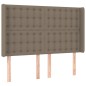 vidaXL Boxspringbett mit Matratze Taupe 140x200 cm Stoff vidaXL Boxspringbett mit Matratze Taupe 140x200 cm Stoff