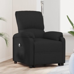 vidaXL Aufstehsessel Schwarz Stoff