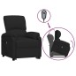 vidaXL Aufstehsessel Schwarz Stoff vidaXL Aufstehsessel Schwarz Stoff