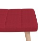 vidaXL Schaukelstuhl mit Hocker Stoff Weinrot vidaXL Schaukelstuhl mit Hocker Stoff Weinrot