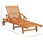 2-tlg. Sonnenliegen-Set mit Tisch Massivholz Akazie 2-tlg. Sonnenliegen-Set mit Tisch Massivholz Akazie