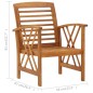 vidaXL 5-tlg. Garten-Lounge-Set Massivholz Akazie vidaXL 5-tlg. Garten-Lounge-Set Massivholz Akazie