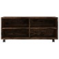 vidaXL TV-Schrank mit Rollen Räuchereiche 90x35x35 cm Holzwerkstoff vidaXL TV-Schrank mit Rollen Räuchereiche 90x35x35 cm Holzwerkstoff