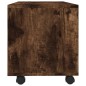 vidaXL TV-Schrank mit Rollen Räuchereiche 90x35x35 cm Holzwerkstoff vidaXL TV-Schrank mit Rollen Räuchereiche 90x35x35 cm Holzwerkstoff