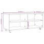 vidaXL TV-Schrank mit Rollen Räuchereiche 90x35x35 cm Holzwerkstoff vidaXL TV-Schrank mit Rollen Räuchereiche 90x35x35 cm Holzwerkstoff
