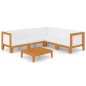 vidaXL 6-tlg. Garten-Lounge-Set mit Kissen Massivholz Akazie vidaXL 6-tlg. Garten-Lounge-Set mit Kissen Massivholz Akazie