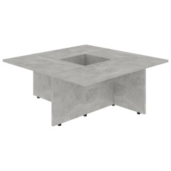 vidaXL Couchtisch Betongrau 79,5x79,5x30 cm Holzwerkstoff