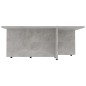 vidaXL Couchtisch Betongrau 79,5x79,5x30 cm Holzwerkstoff vidaXL Couchtisch Betongrau 79,5x79,5x30 cm Holzwerkstoff