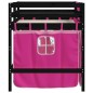 vidaXL Kinderhochbett mit Vorhängen Rosa 80x200 cm Massivholz Kiefer vidaXL Kinderhochbett mit Vorhängen Rosa 80x200 cm Massivholz Kiefer