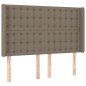 vidaXL LED Kopfteil Taupe 147x16x118/128 cm Stoff vidaXL LED Kopfteil Taupe 147x16x118/128 cm Stoff