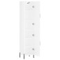 Highboard Hochglanz-Weiß 34,5x34x180 cm Holzwerkstoff Highboard Hochglanz-Weiß 34,5x34x180 cm Holzwerkstoff