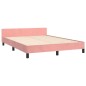 vidaXL Bettgestell mit Kopfteil Rosa 140x190 cm Samt vidaXL Bettgestell mit Kopfteil Rosa 140x190 cm Samt