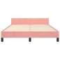 vidaXL Bettgestell mit Kopfteil Rosa 140x190 cm Samt vidaXL Bettgestell mit Kopfteil Rosa 140x190 cm Samt