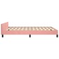 vidaXL Bettgestell mit Kopfteil Rosa 140x190 cm Samt vidaXL Bettgestell mit Kopfteil Rosa 140x190 cm Samt