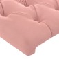 vidaXL Bettgestell mit Kopfteil Rosa 140x190 cm Samt vidaXL Bettgestell mit Kopfteil Rosa 140x190 cm Samt