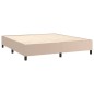 vidaXL Boxspringbett mit Matratze & LED Cappuccino-Braun 180x200cm vidaXL Boxspringbett mit Matratze & LED Cappuccino-Braun 180x200cm