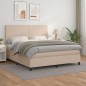 vidaXL Boxspringbett Matratze Cappuccino-Braun 180x200 cm Kunstleder vidaXL Boxspringbett Matratze Cappuccino-Braun 180x200 cm Kunstleder