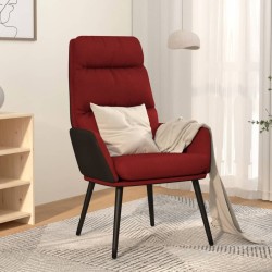 vidaXL Relaxsessel Weinrot Stoff