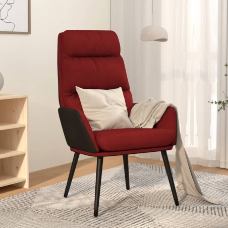 vidaXL Relaxsessel Weinrot Stoff