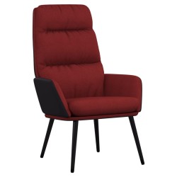 vidaXL Relaxsessel Weinrot Stoff