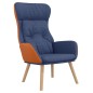 vidaXL Relaxsessel Blau Stoff und PVC vidaXL Relaxsessel Blau Stoff und PVC