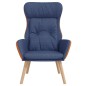 vidaXL Relaxsessel Blau Stoff und PVC vidaXL Relaxsessel Blau Stoff und PVC