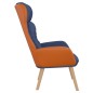 vidaXL Relaxsessel Blau Stoff und PVC vidaXL Relaxsessel Blau Stoff und PVC