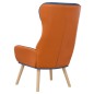 vidaXL Relaxsessel Blau Stoff und PVC vidaXL Relaxsessel Blau Stoff und PVC