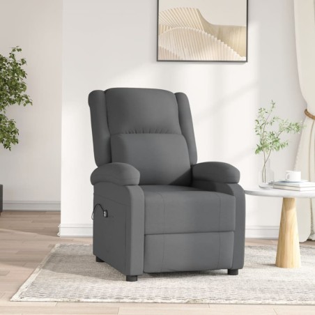 vidaXL Relaxsessel Elektrisch Dunkelgrau Stoff