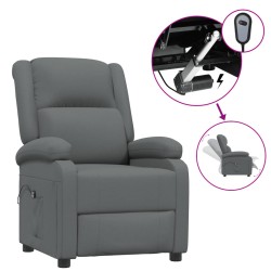 vidaXL Relaxsessel Elektrisch Dunkelgrau Stoff
