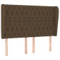vidaXL Kopfteil mit Ohren Dunkelbraun 147x23x118/128 cm Stoff vidaXL Kopfteil mit Ohren Dunkelbraun 147x23x118/128 cm Stoff