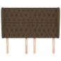 vidaXL Kopfteil mit Ohren Dunkelbraun 147x23x118/128 cm Stoff vidaXL Kopfteil mit Ohren Dunkelbraun 147x23x118/128 cm Stoff