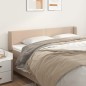 vidaXL Kopfteil mit Ohren Cappuccino-Braun 183x16x78/88 cm Kunstleder