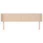vidaXL Kopfteil mit Ohren Cappuccino-Braun 183x16x78/88 cm Kunstleder