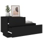 vidaXL Nachttisch mit LED-Leuchten Schwarz 70x36x40,5 cm vidaXL Nachttisch mit LED-Leuchten Schwarz 70x36x40,5 cm