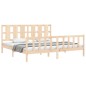 Bettgestell mit Kopfteil 180x200 cm Massivholz Bettgestell mit Kopfteil 180x200 cm Massivholz