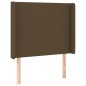 vidaXL Boxspringbett mit Matratze & LED Dunkelbraun 90x190 cm Stoff vidaXL Boxspringbett mit Matratze & LED Dunkelbraun 90x190 cm Stoff