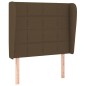 vidaXL Boxspringbett mit Matratze Dunkelbraun 90x190 cm Stoff vidaXL Boxspringbett mit Matratze Dunkelbraun 90x190 cm Stoff