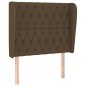vidaXL Boxspringbett mit Matratze Dunkelbraun 90x190 cm Stoff vidaXL Boxspringbett mit Matratze Dunkelbraun 90x190 cm Stoff