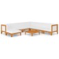 9-tlg. Garten-Lounge-Set mit Kissen Massivholz Akazie 9-tlg. Garten-Lounge-Set mit Kissen Massivholz Akazie